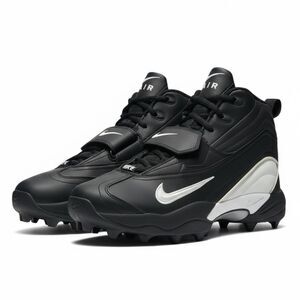 New 2002 Vintage Nike Zoom Air TD Football Cleats Black and White ZM Deadstock